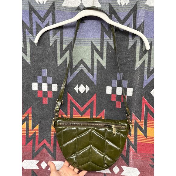 Patricia Nash Green Olive Quilted Crossbody Purse Bag NWT - Picture 5 of 6
